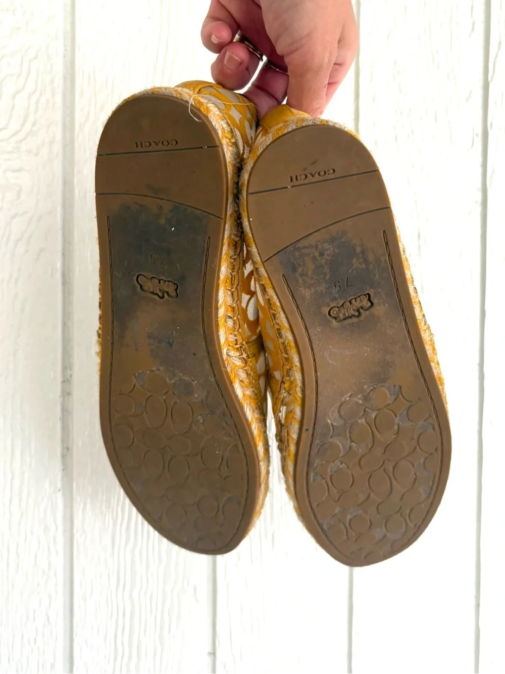 Coach Cleo Espadrilles Shoes Size 7.5